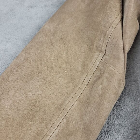 Coldwater Creek Leather Long Sleeve Zipper Size Petite Small - Picture 14 of 15